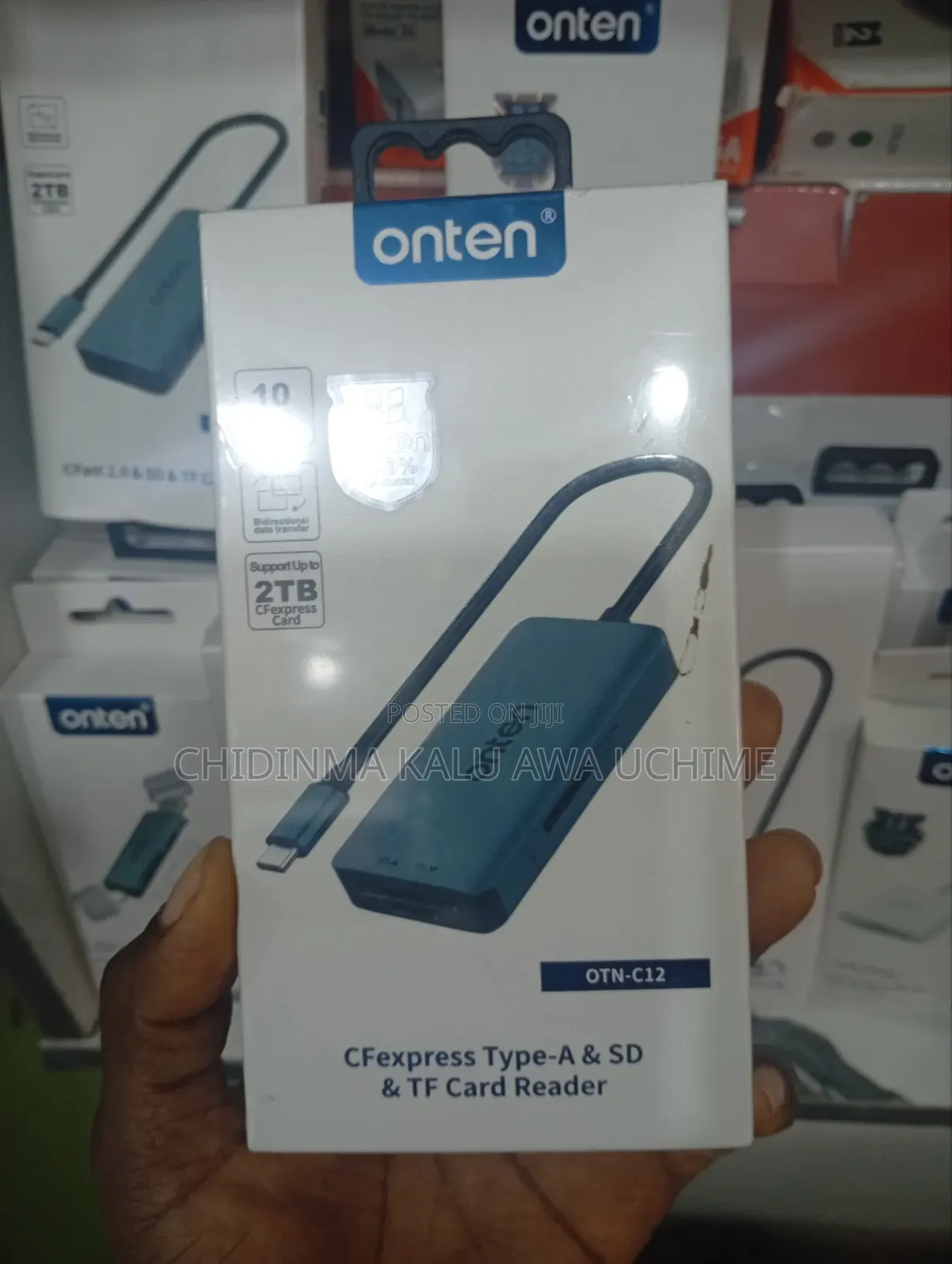 Onten C-12 3-in-1 USB-C Card Reader