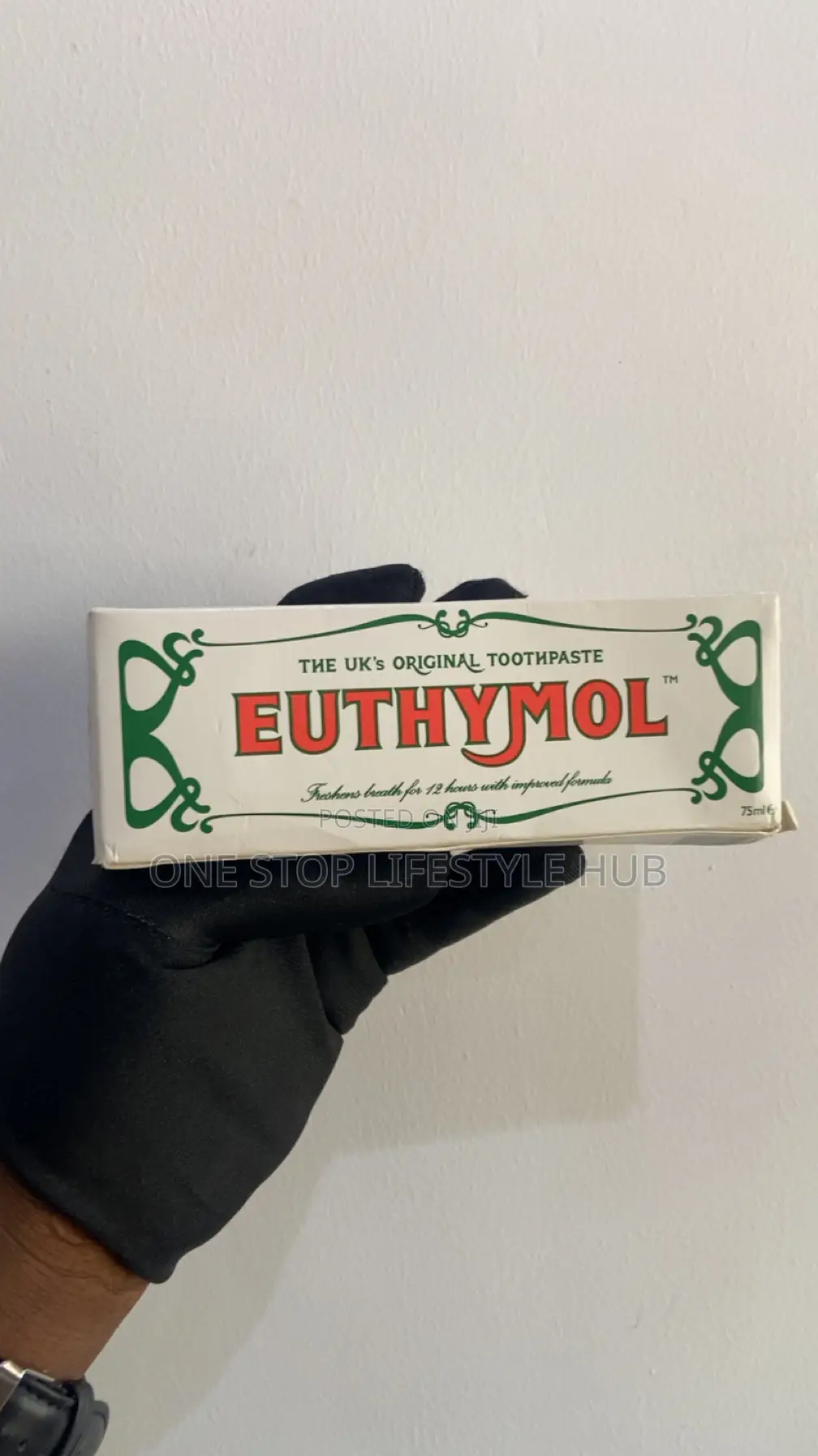 UK Original Euthymol Toothpaste 75ml – Antiseptic Fluoride-Free