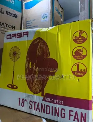 High Airflow Qasa 18 Inches Non Rechargeable Standing Fan