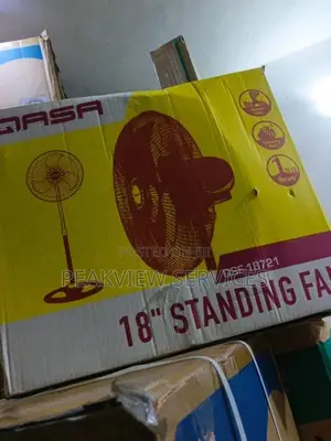 Original Qasa 18 Inches Non Rechargeable Standing Fan With Strong Bree