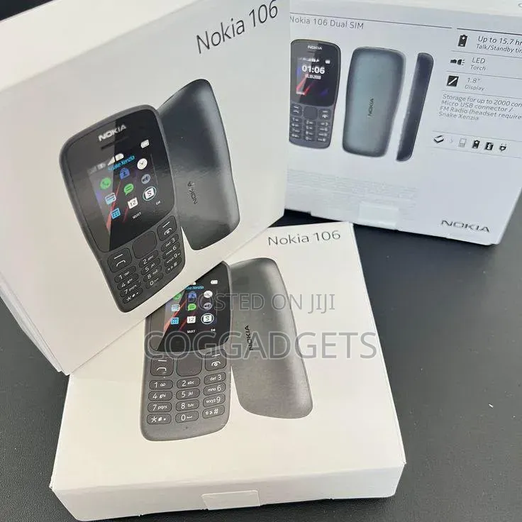 New Nokia 106 Black