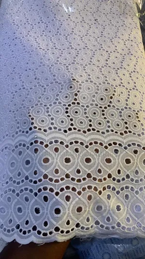 Luxury White Dry Lace Fabric for Asoebi, Diaspora Wedding Party Wear
