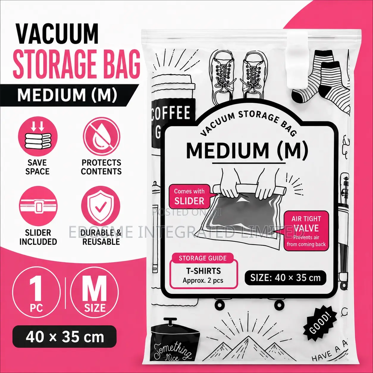 Vacuum Storage Bag 40cm X 35cm