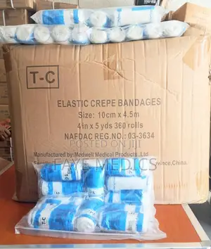 T-C 4 Inches Elastic Crepe Bandages