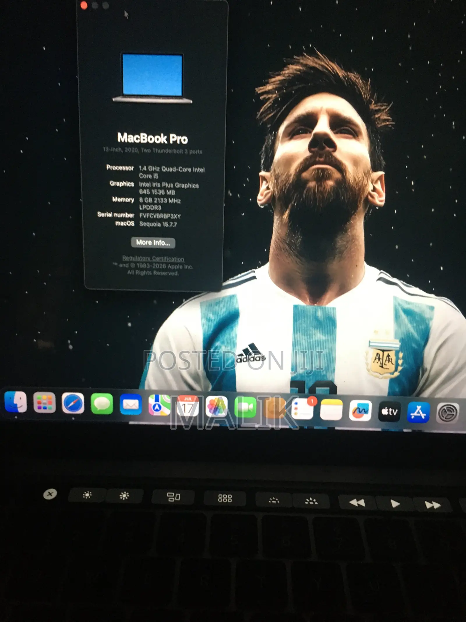 Laptop Apple MacBook Pro 2020 8GB Intel Core i5 SSD 256GB
