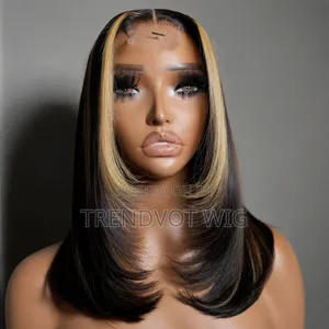 Honey Blonde Bob Straight Wig 16inches