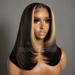 Honey Blonde Bob Straight Wig 16inches