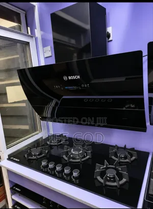 BOSCH 90CM Inbuilt 5 Burners Gas Cooker HOB Plasma Heat Extractor