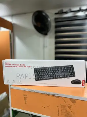 New Lenovo 100 USB-A Wireless Combo Keyboard and Mouse!