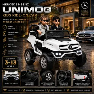 Buy White Luxury Mercedes-Benz Unimog Ride-on Car for Kids