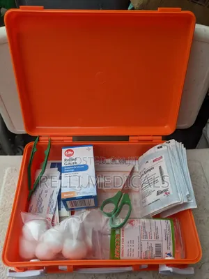 Plastic/Metal Fully Kitted First Aid Box