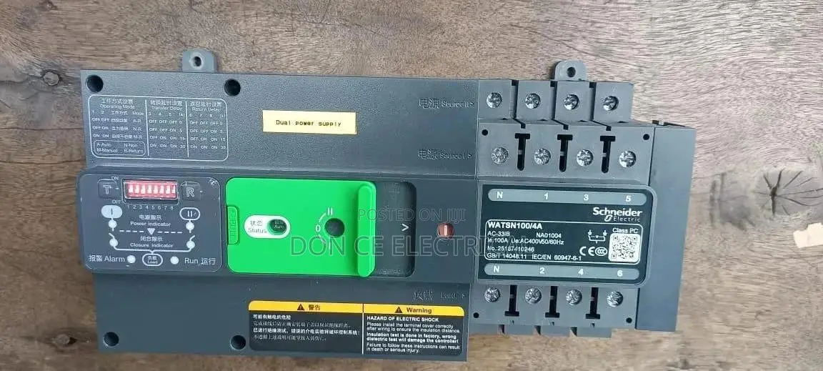 100amps 4pole Schneider Automatic Change Over