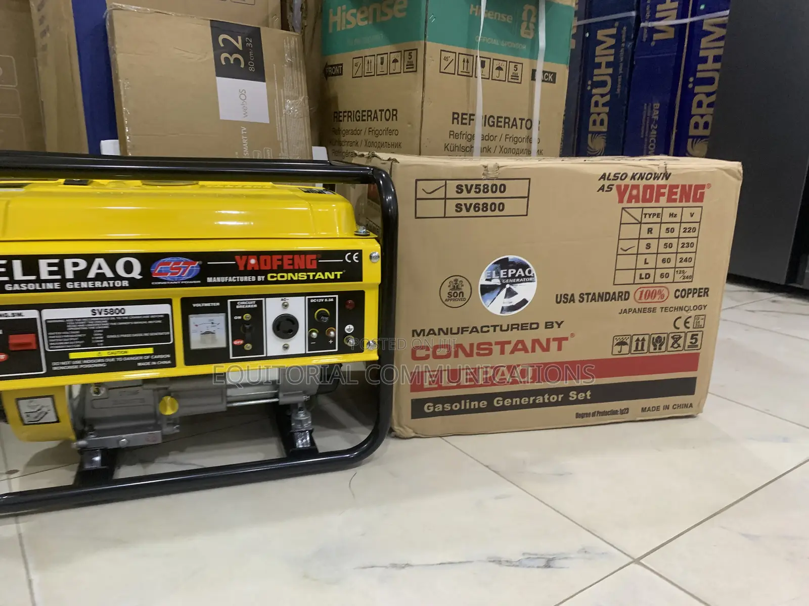 Elepaq SV5800 Constant Generator Powerful Performance With Easy Start