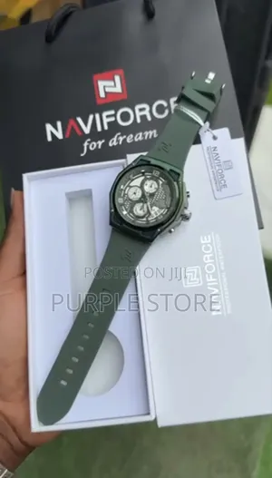 Naviforce NF 8080 Chronograph Water Resistant Wristwatches