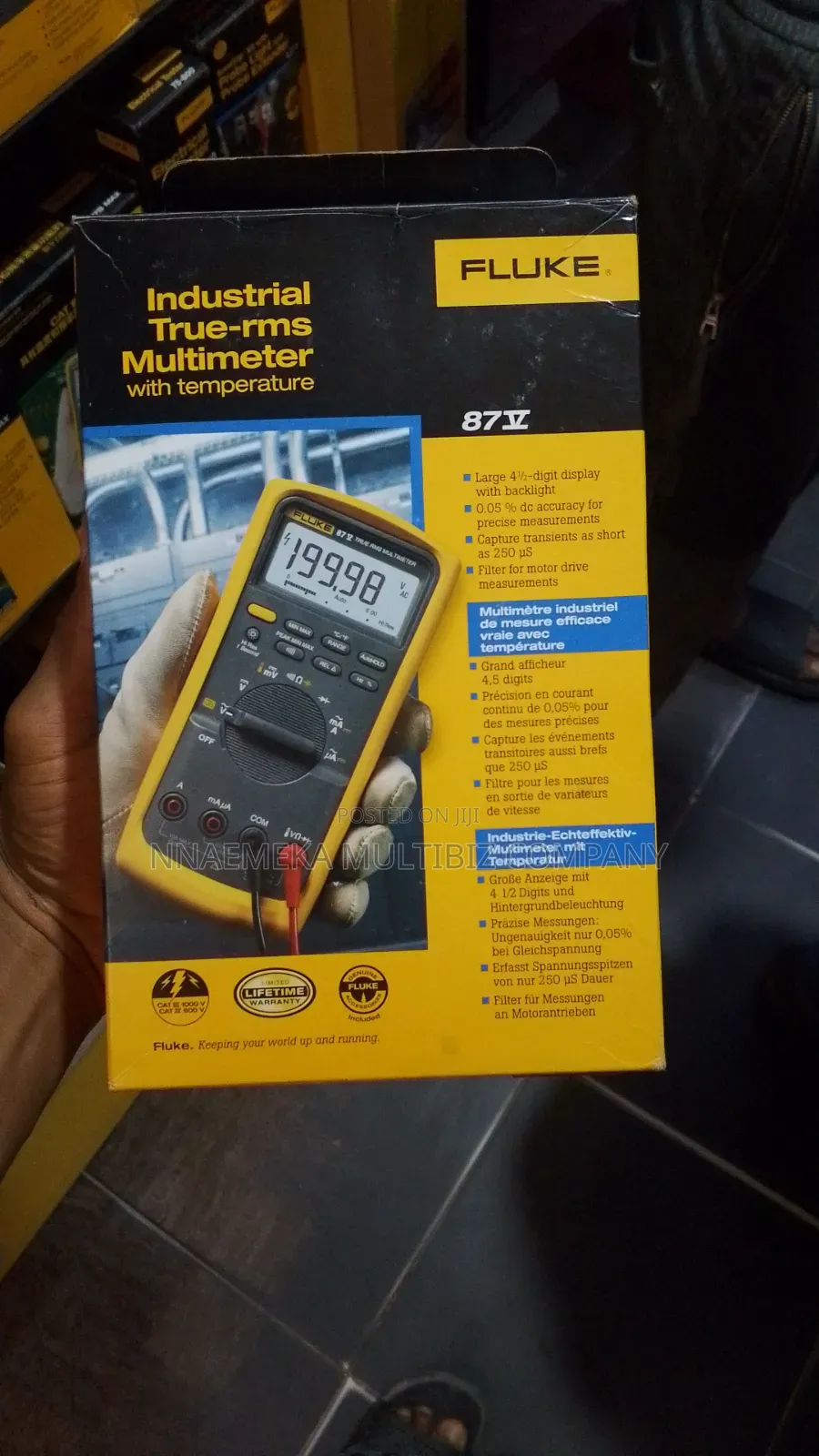 Multimeter With Temperature Flucke 87v Available