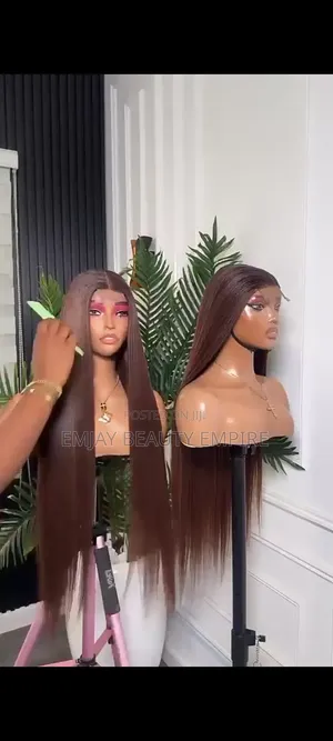 Kim-Kay and 4by4 Bone Straight Replica Human Hair Blend