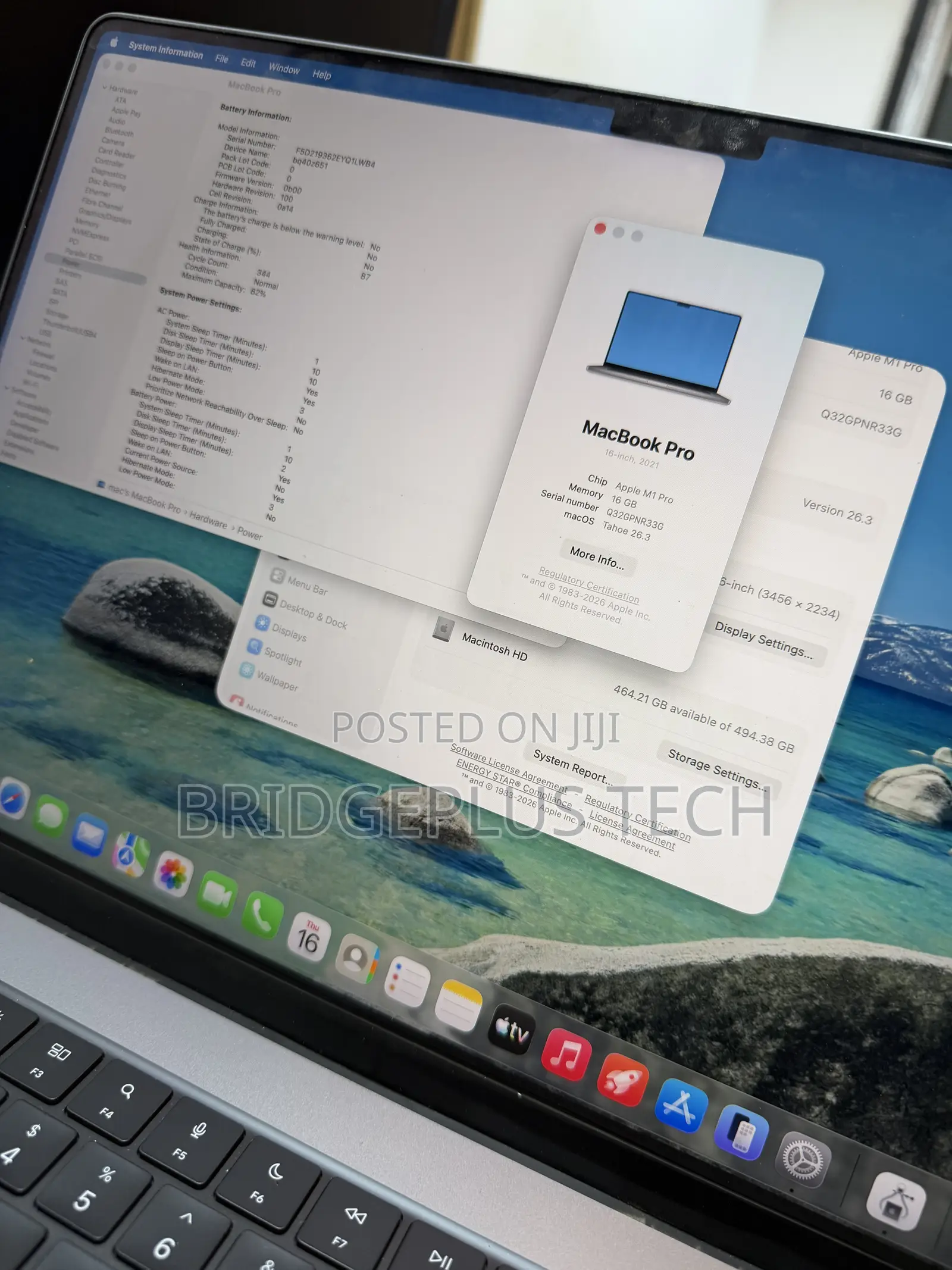 Laptop Apple MacBook Pro 2021 M1 16GB Apple M1 Pro SSD 512GB
