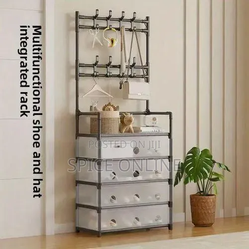 Xvip Premium White Multifunctional Shoe Rack