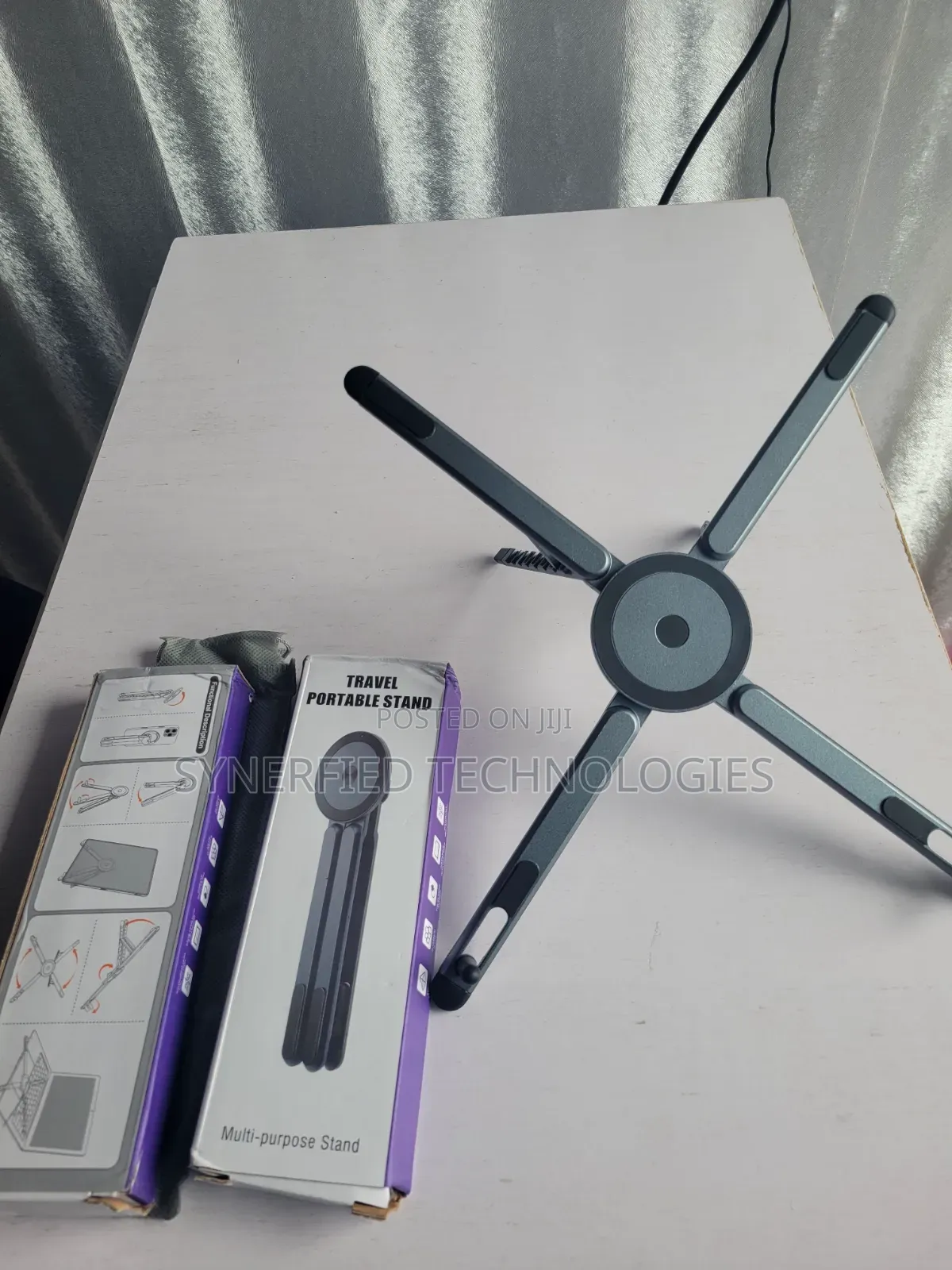 Foldable Laptop Stand Adjustable Aluminum Riser Multi-Purpose Stand