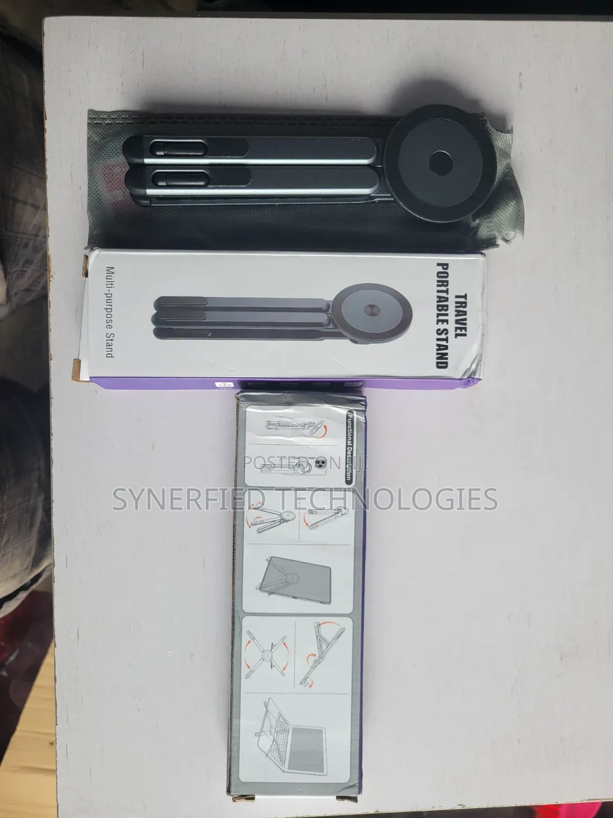 Foldable Laptop Stand Adjustable Aluminum Riser Multi-Purpose Stand