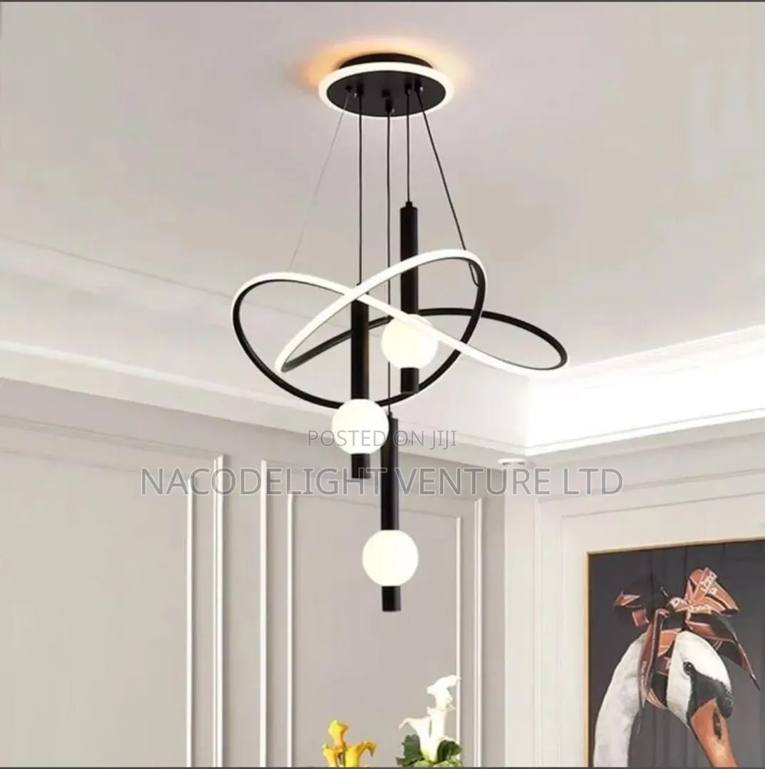 Double LED Rings Pendant Chandelier Lighting