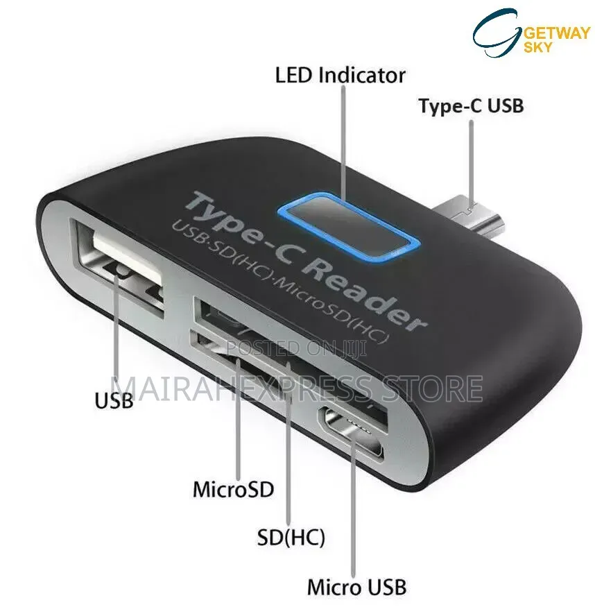 Generic 4-in-1 OTG Card Reader.