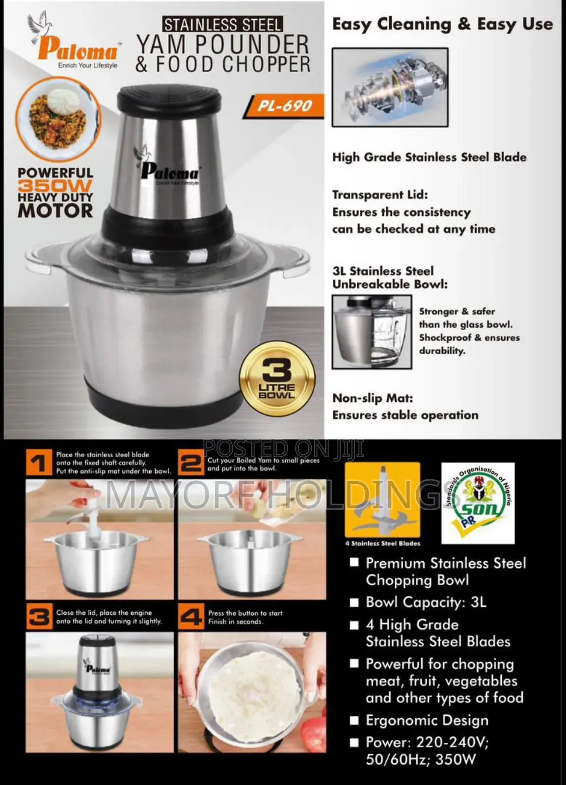 Yam Pounding Machine