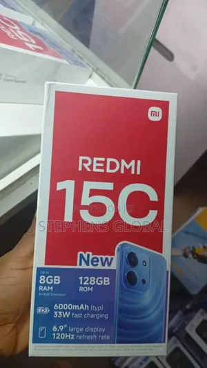 New Xiaomi Redmi 15C 4G 128 GB Black