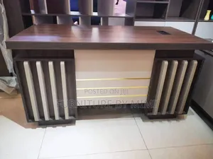 Brand New 1.2M Premium Executive Walnut Cream Office Desk