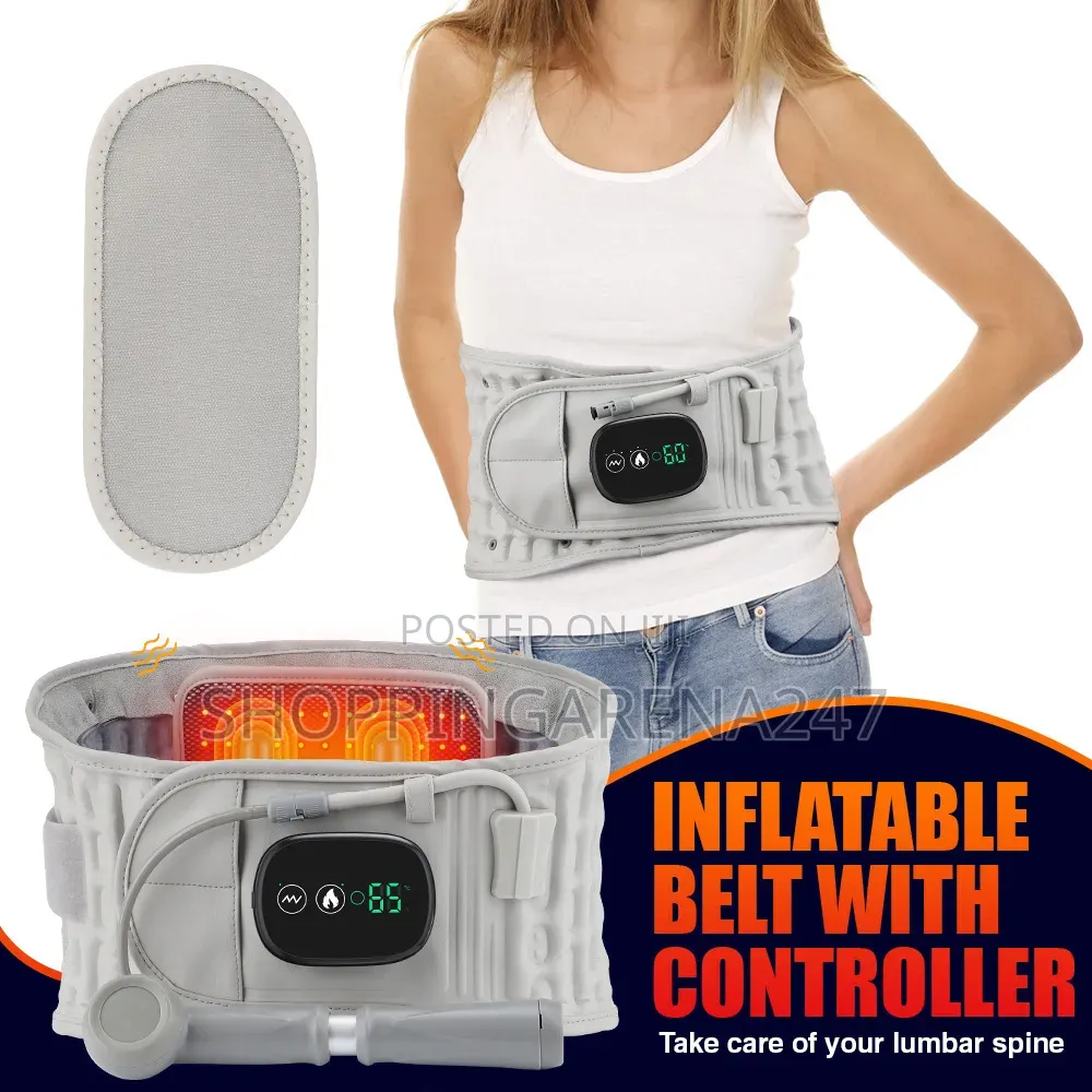 3In1 Rechargeable Decompression,Heat Massage Lumbar Belt