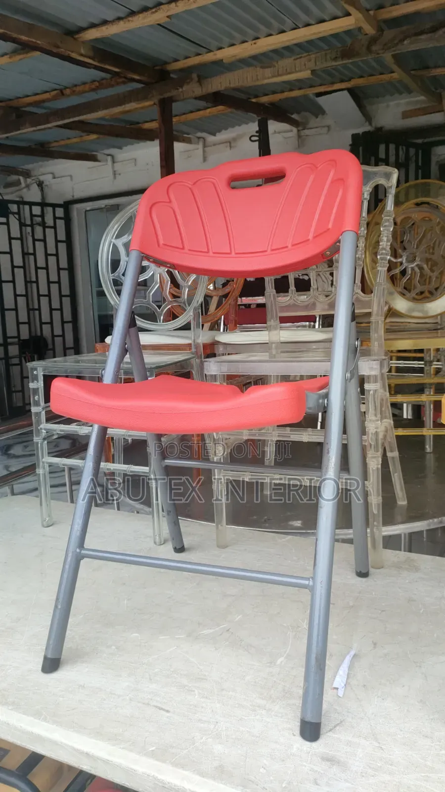 Foldable Student Chairs With Foam and Plastic Made