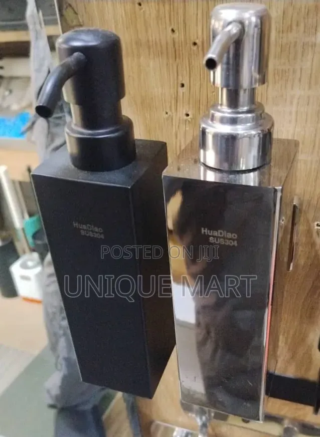 Wall Mounted Black/Silver Color Quality Wall Soap/Liquids Dispenser