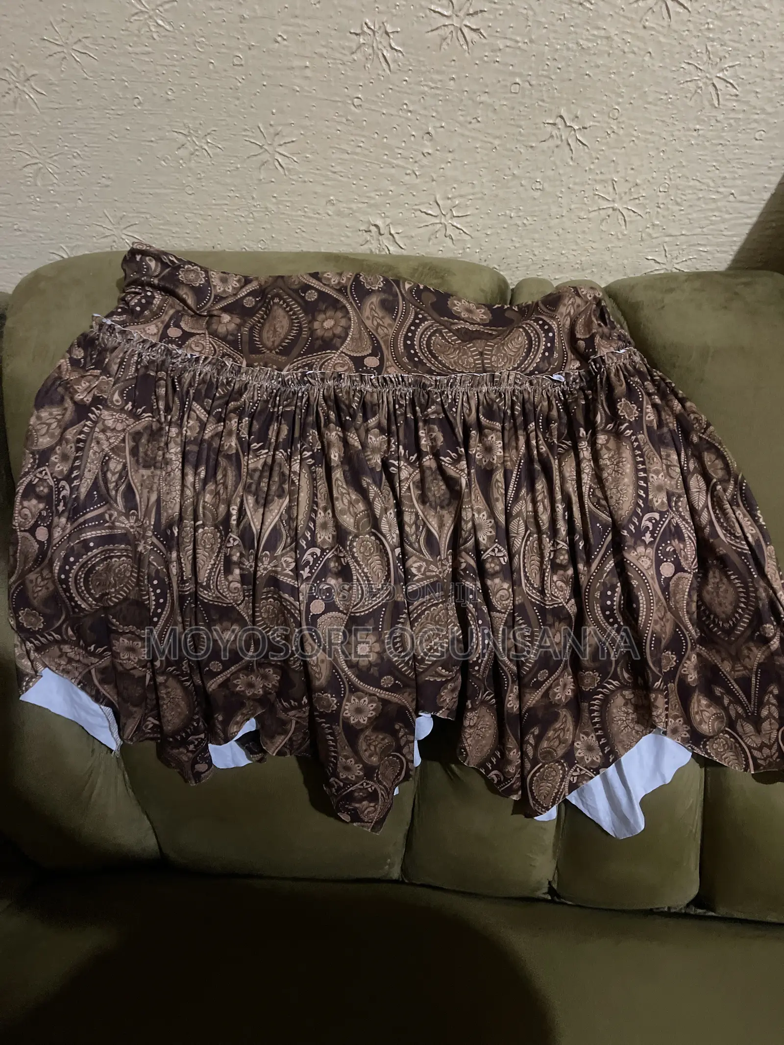 Pleated Brown Skirt
