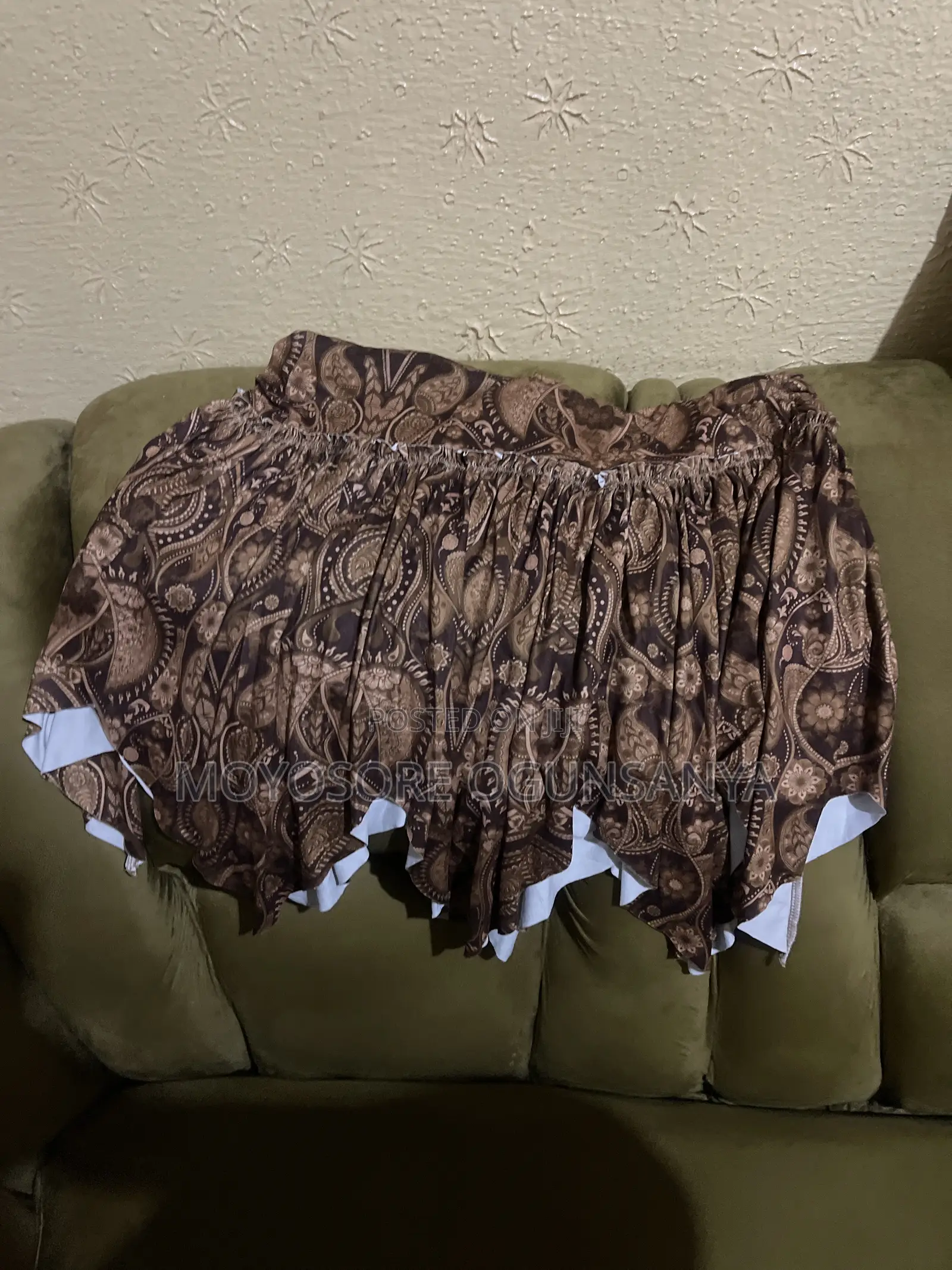 Pleated Brown Skirt