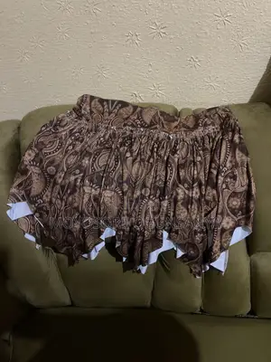 Pleated Brown Skirt