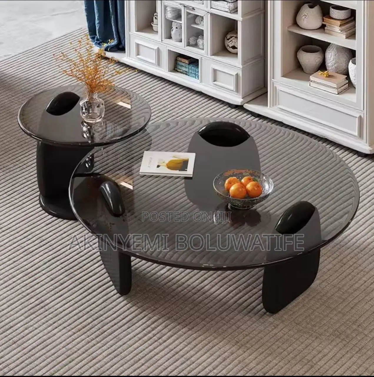 2 in 1 Glass Center Table