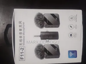 F11-2 Wireless Microphone for Smartphone, Camera Etc