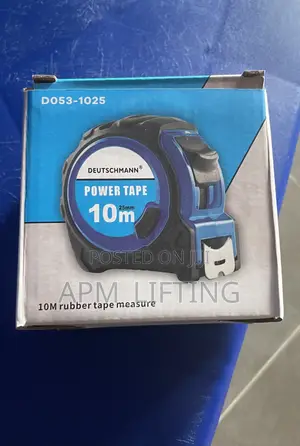 Deutschmann Measuring Tape With 10m Length and 25mm Tape Width.