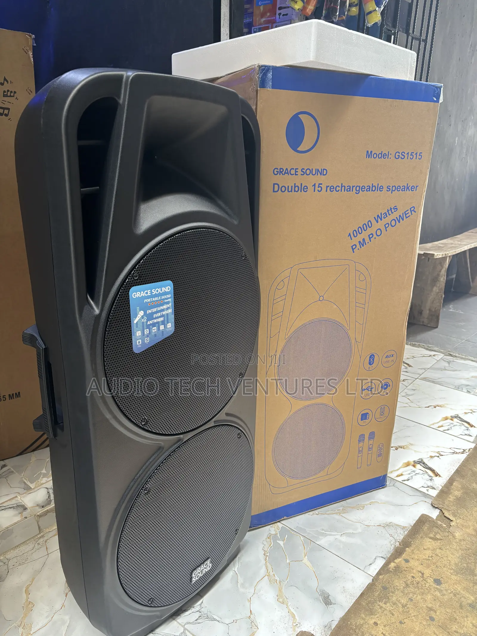 Grace Sound Double 15 Rechargeable Speaker