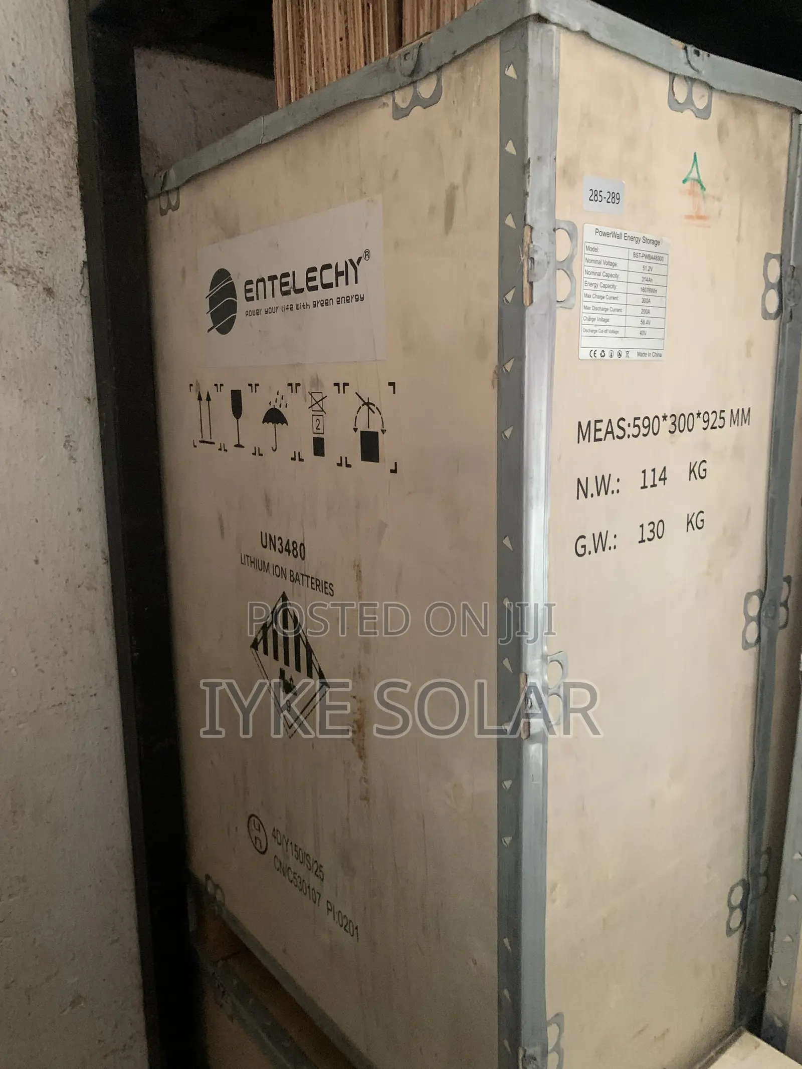 16kwh 48v Entelechy Lithium Ion Battery