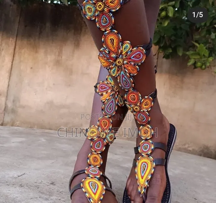 Beaded Gladiator/Maasai Sandals