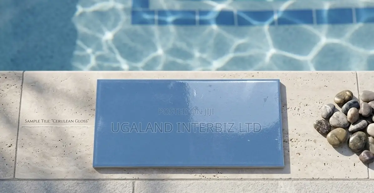 4x8 Glossy Blue Swimming Pool Tile