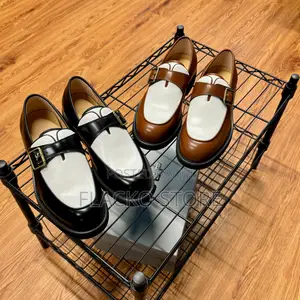 Original FDCP Two Tone Buckle Strap Leather Loafers Shoes
