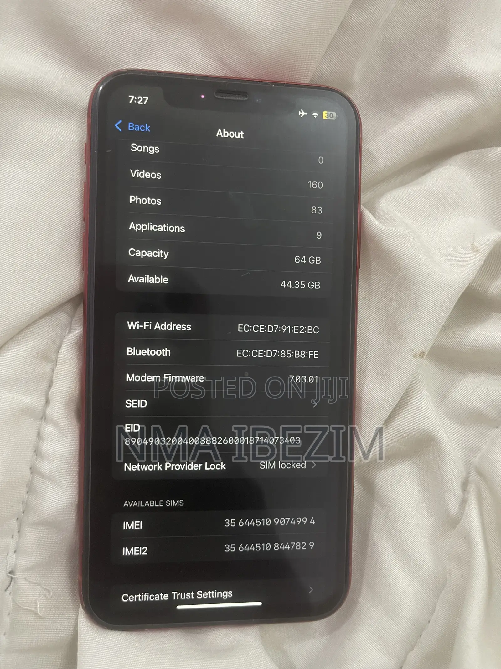 Apple iPhone XR 64 GB Red