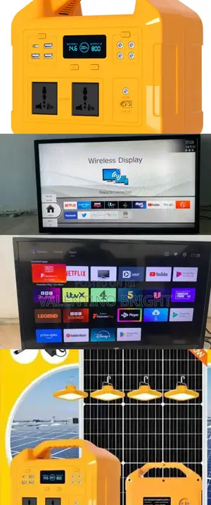 Solar Smart TV With Netflix Account, YouTube,
