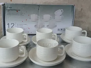 Exotic White 12 PCS Tea Cups and Saucer