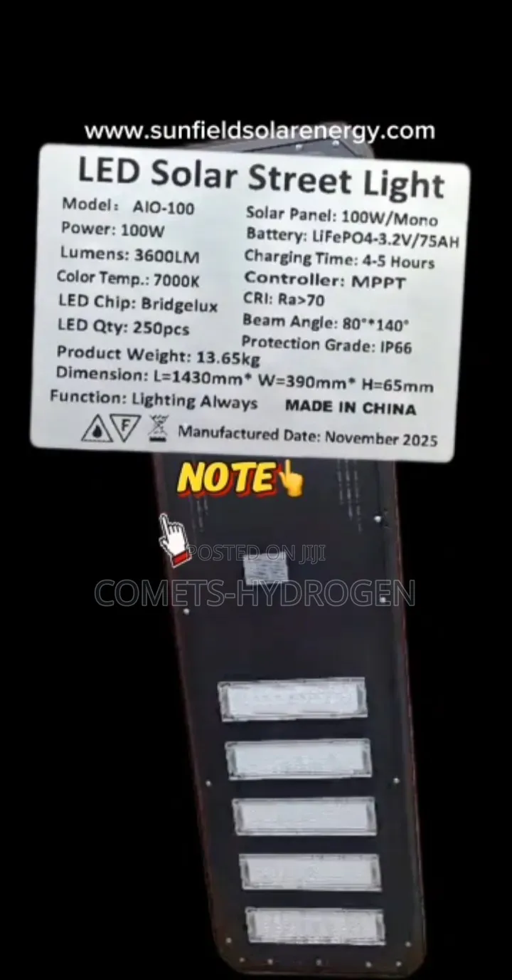 Sunfield 100W Solar Panel & Available Brands Solar Products Wholesale