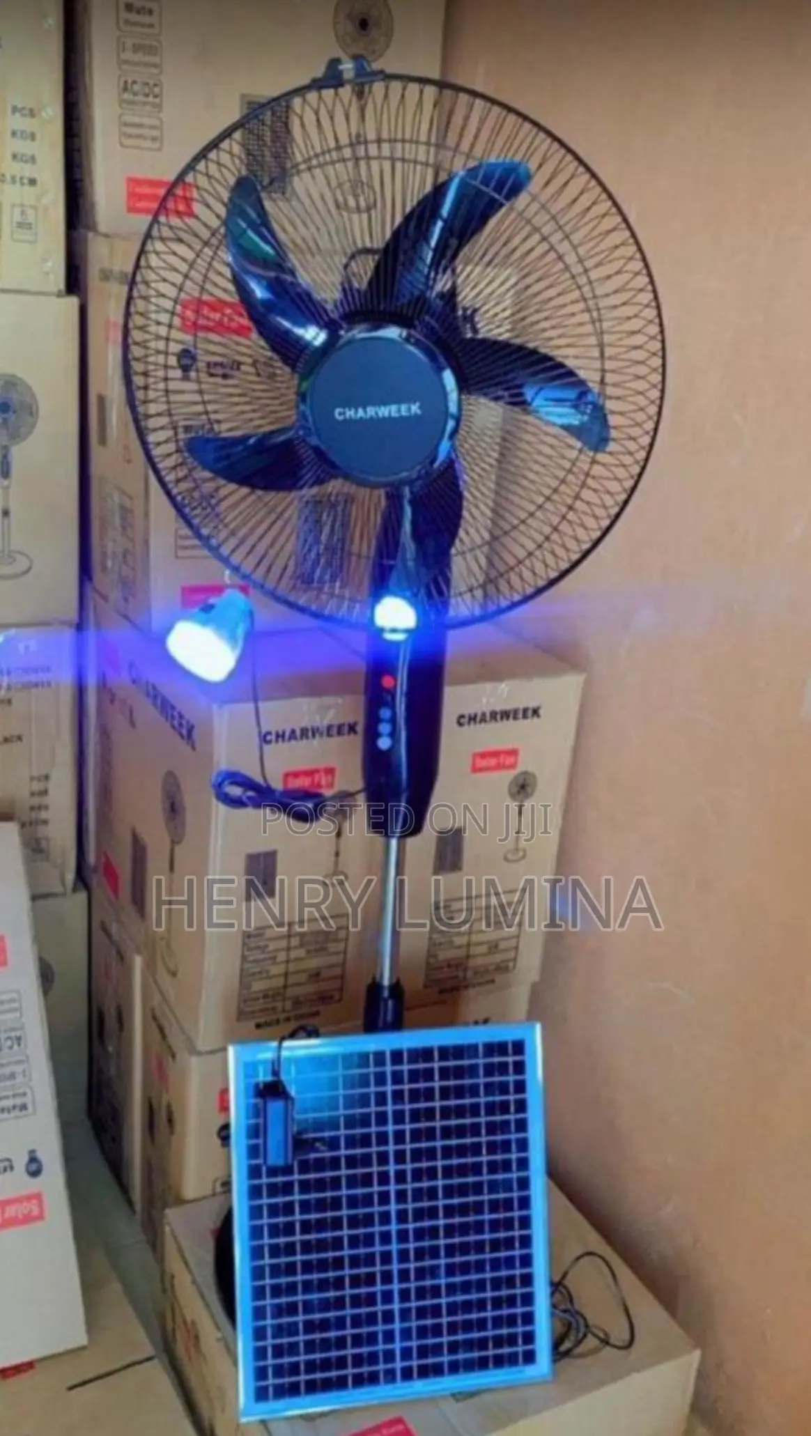 CHARWEEK Solar Fan
