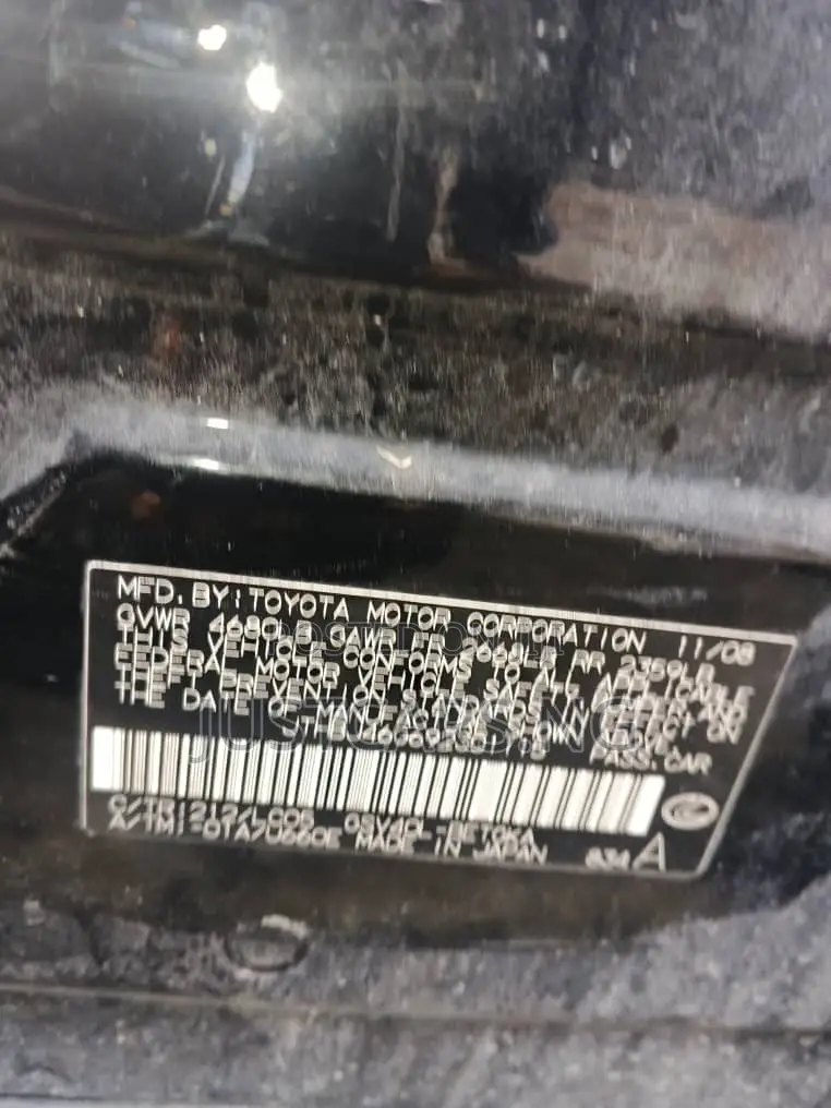 Lexus ES 350 2009 Black