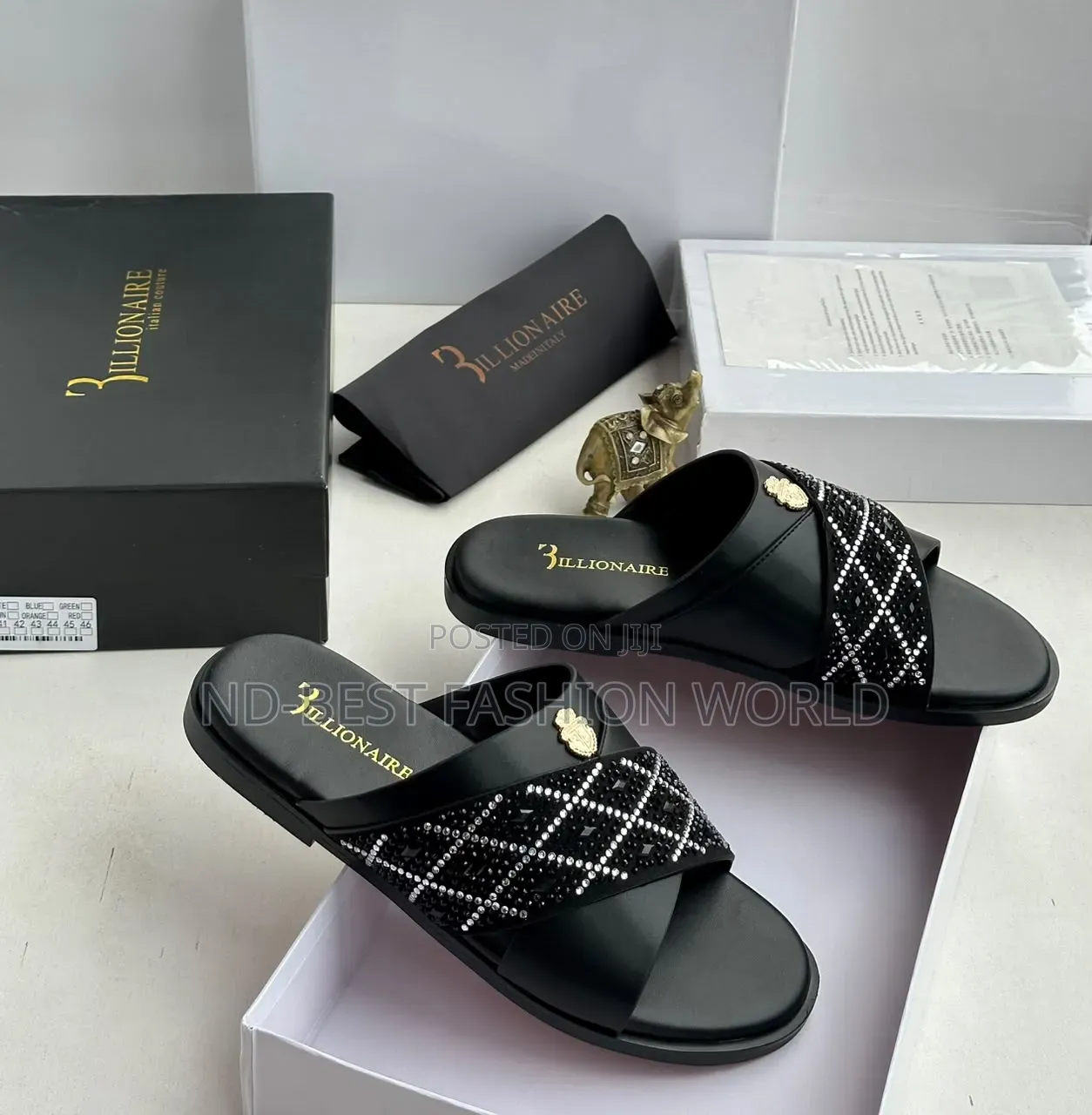 Billionaire Leather Slippers
